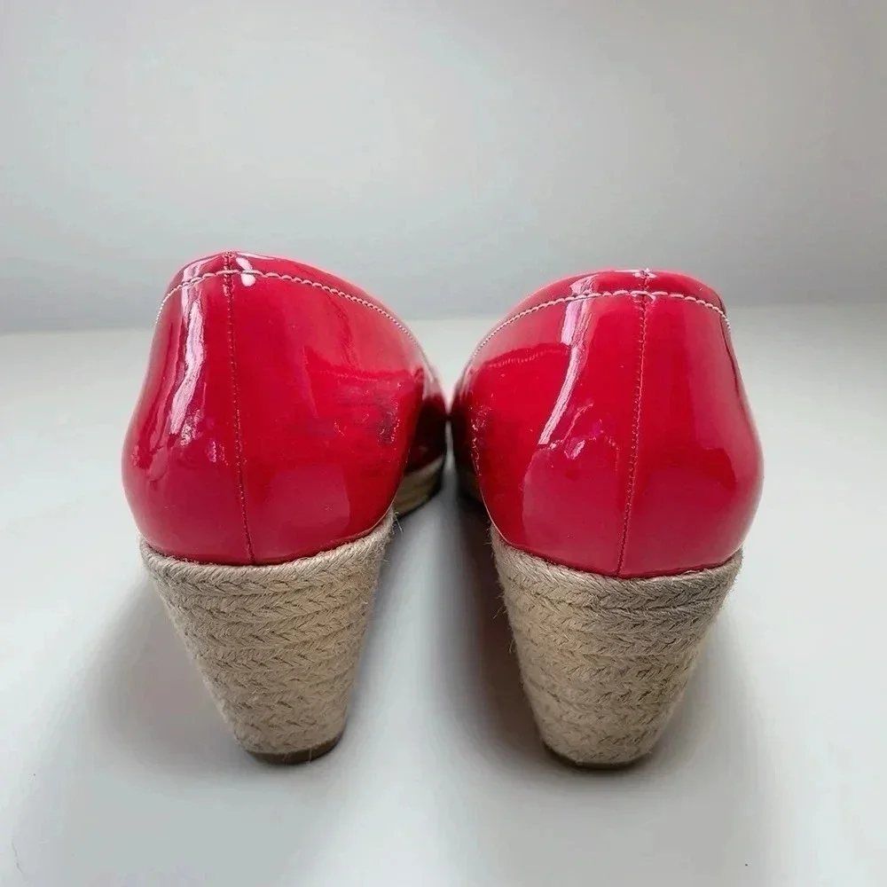 Franco Sarto Size Cheria Red Patent Espadrille